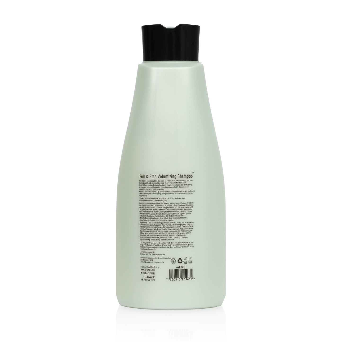 Volumizer Shampoo - Salt Free 800 ml