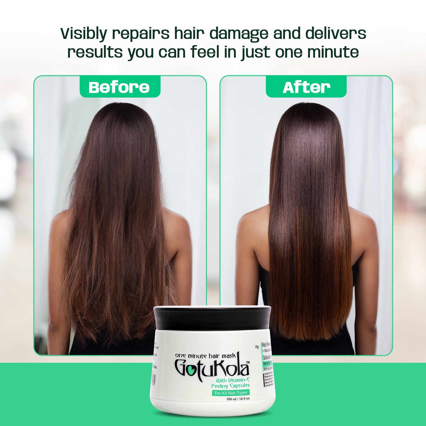 Hair mask with pealing capsules - 1000 ml