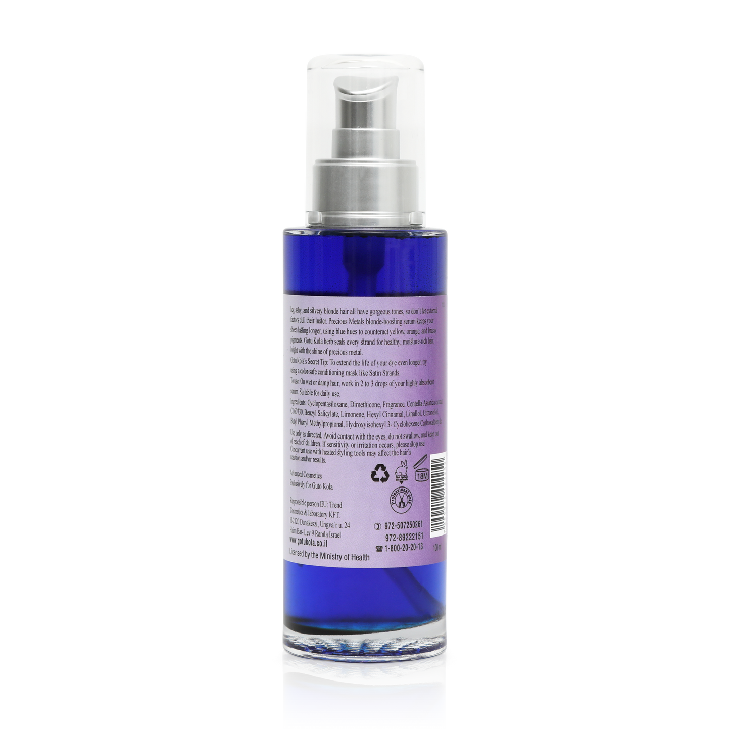 Hair Oil With Silver Effect 100 ml